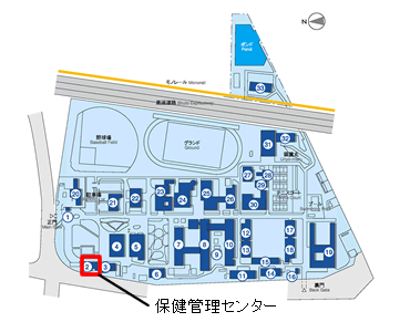 品川キャンパス保健管理センター地図