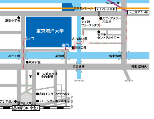 品川キャンパス地図